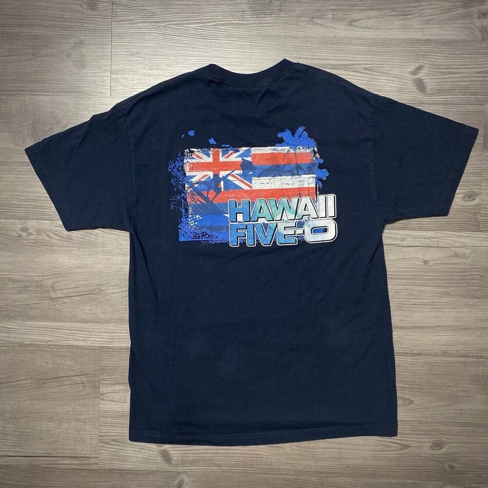 Hawaii Five O Hawaiian Graphic Tee - Size L
